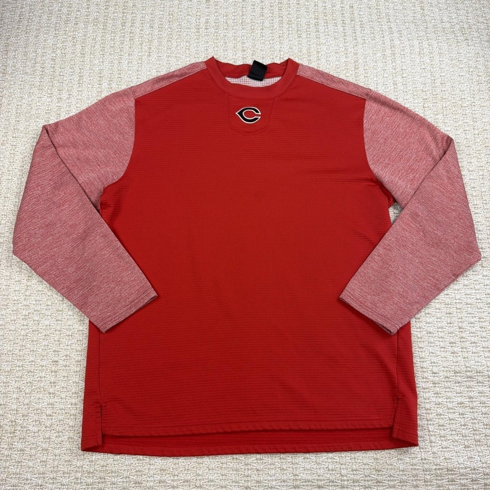 Cincinnati Reds Pullover XL Red MLB Baseball Long Sleeve Athletic Sportswear